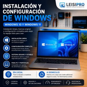Instalación y configuración de Windows 10 y Windows 11