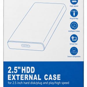 Caja Externa 2.5” HDD/SSD USB 3.0 Negra