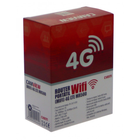 ROUTER (MIFI) WIFI PORTATIL 4G LTE MR500 CAMVIEW - Imagen 2