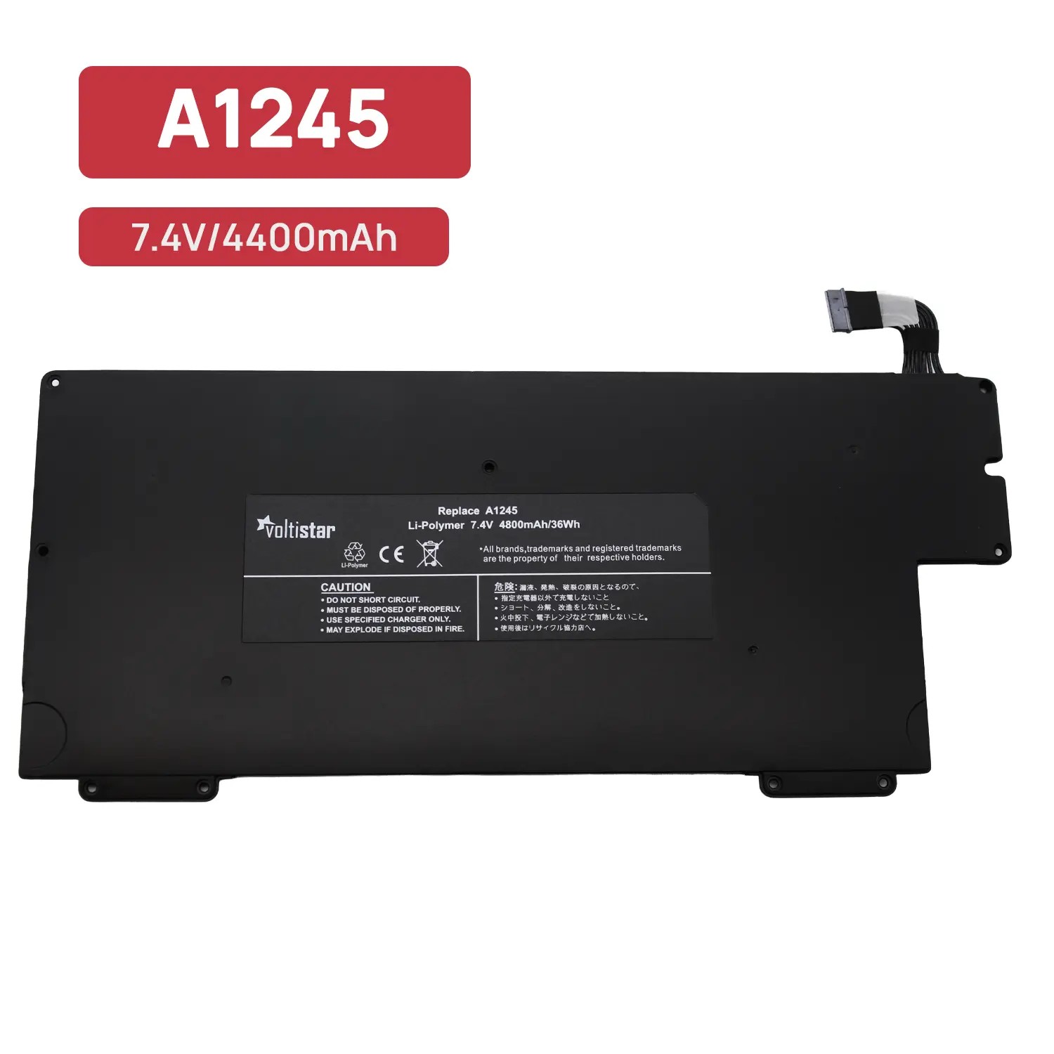 BATERÍA PARA PORTÁTIL APPLE MACBOOK AIR 13" A1245 A1237 A1304 Z0FS MB003 MC233 MC234 - Imagen 2