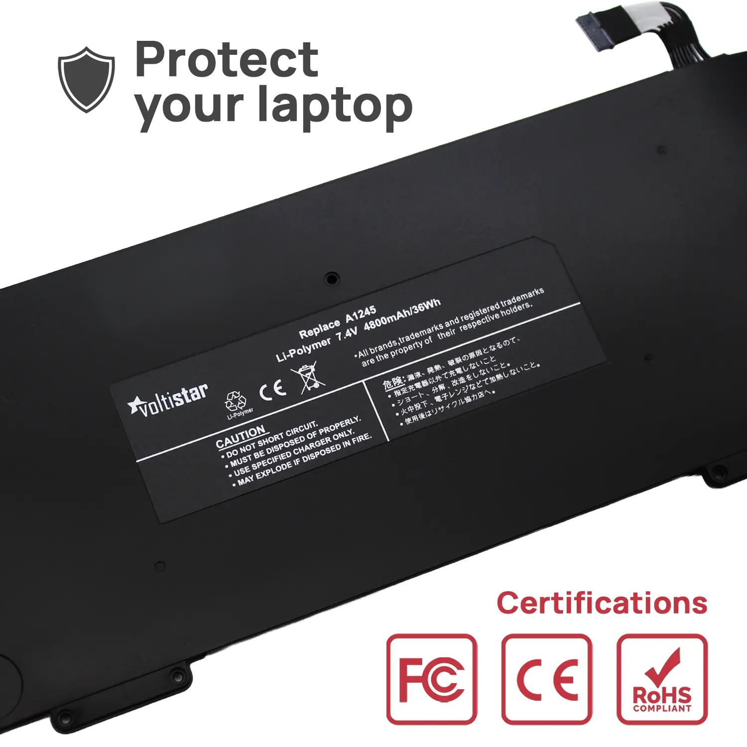 BATERÍA PARA PORTÁTIL APPLE MACBOOK AIR 13" A1245 A1237 A1304 Z0FS MB003 MC233 MC234 - Imagen 6