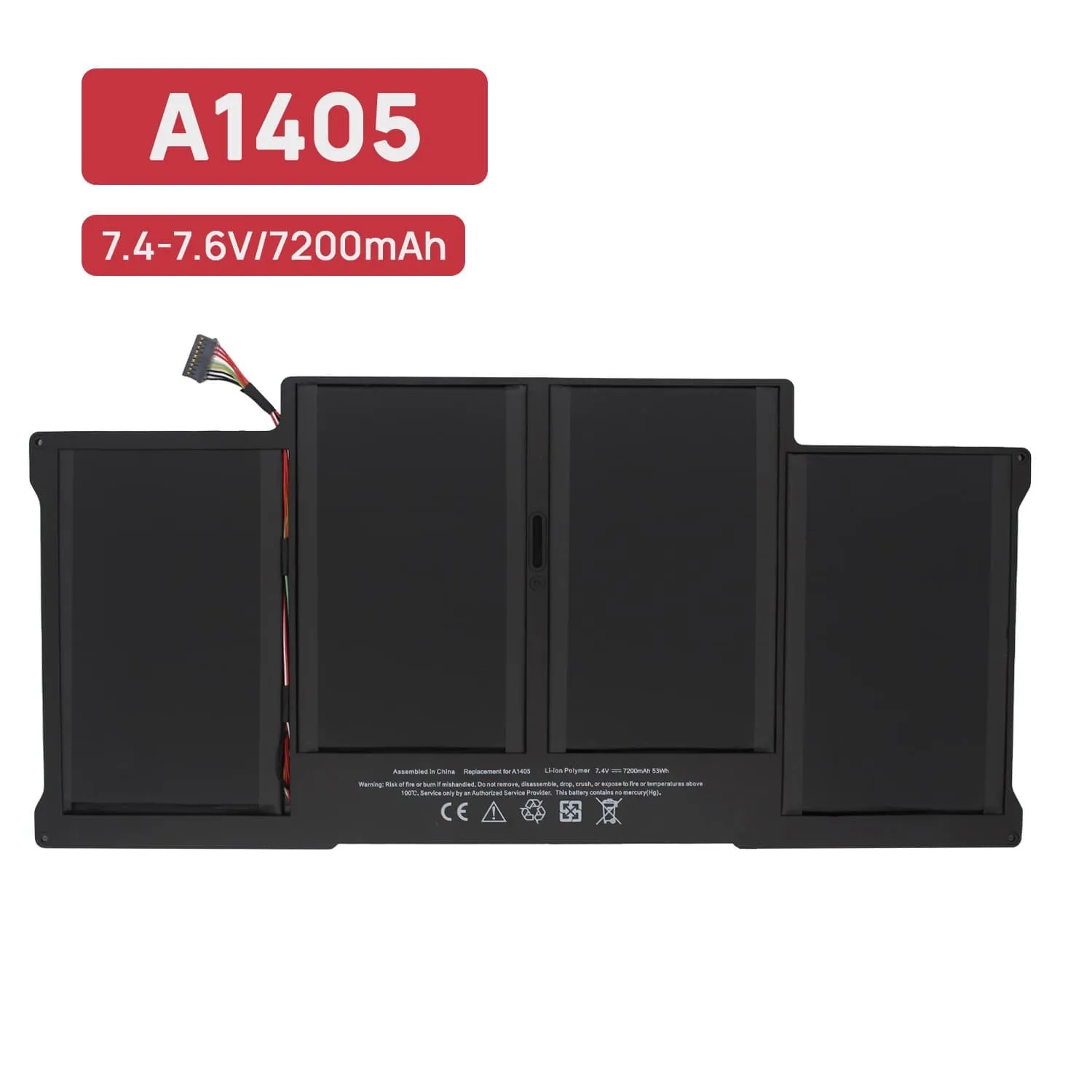 BATERÍA PARA PORTÁTIL APPLE MACBOOK AIR 13" A1369 A1405 A1466 A1377 7.6V - Imagen 2
