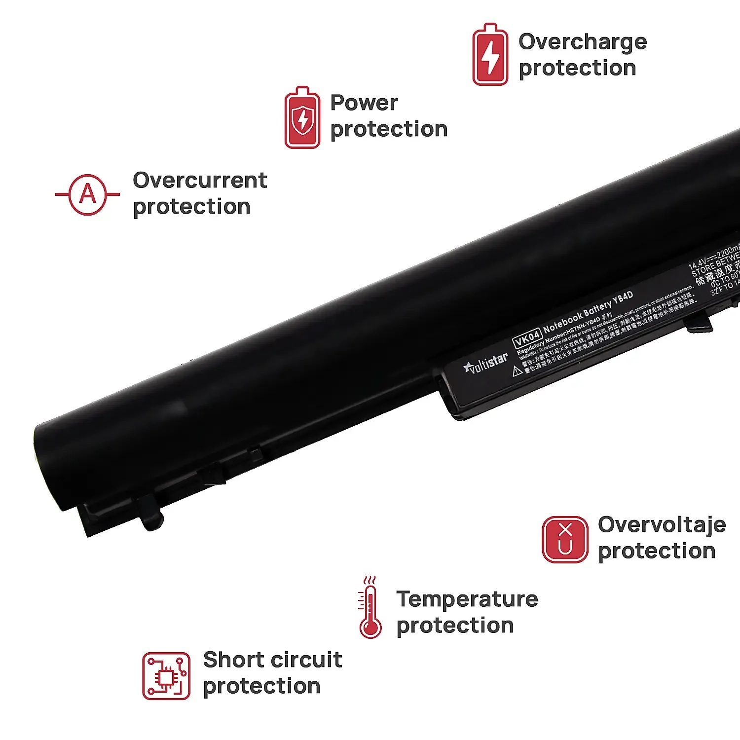 BATERÍA PARA PORTÁTIL HP VK04 695192-00 - Imagen 4