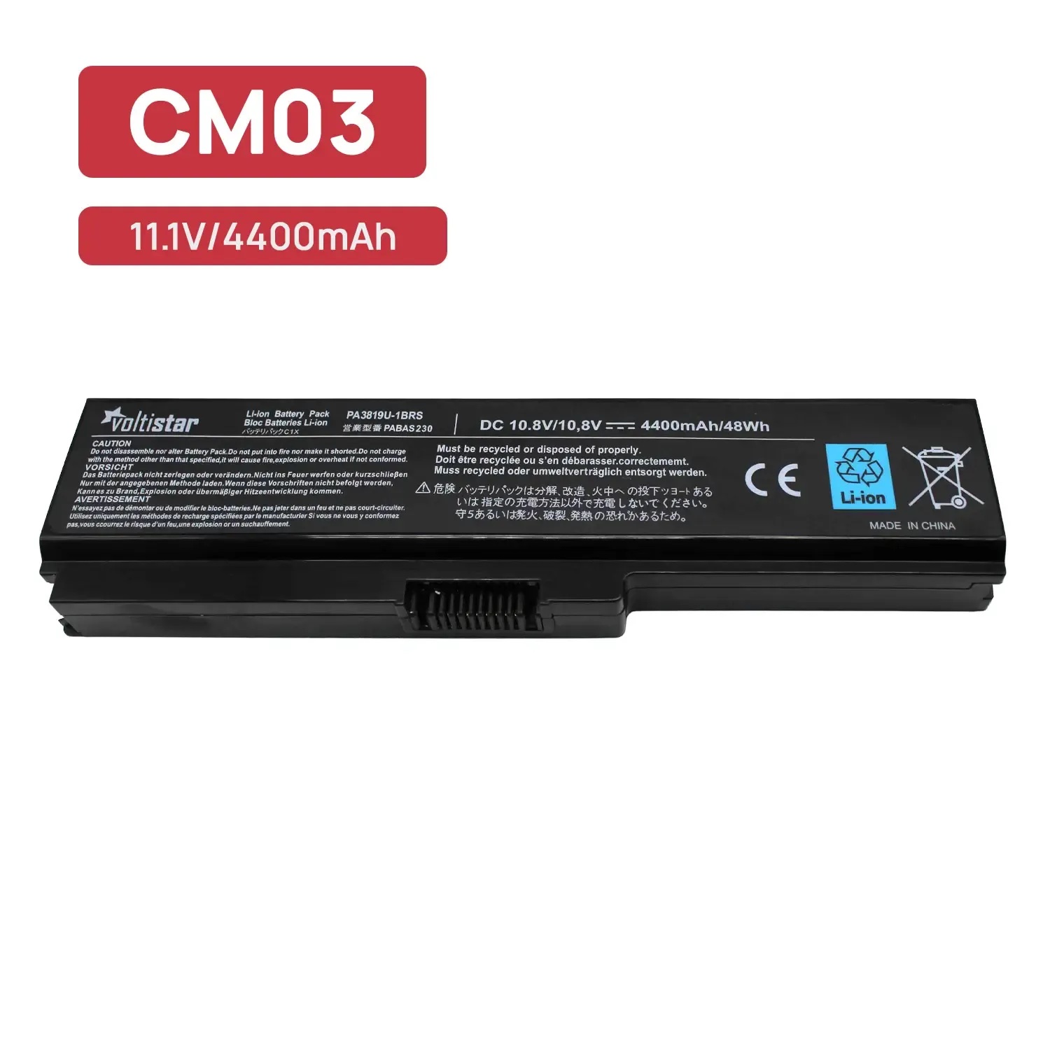 BATERÍA PARA PORTÁTIL TOSHIBA PA3817U-1BRS PA3817U-1BAS PA3634U-1BAS PA3634U-1BRS PA3636U-1BRL - Imagen 2
