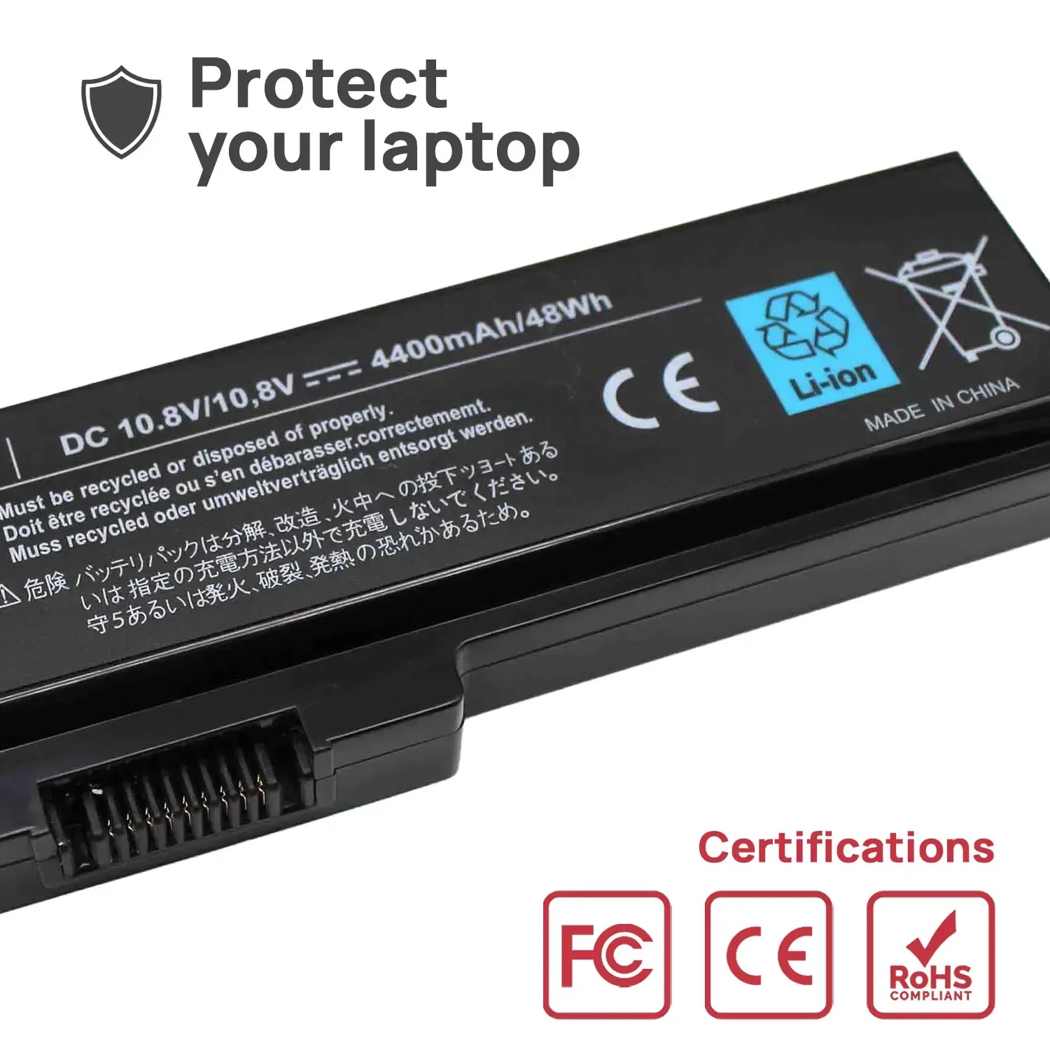 BATERÍA PARA PORTÁTIL TOSHIBA PA3817U-1BRS PA3817U-1BAS PA3634U-1BAS PA3634U-1BRS PA3636U-1BRL - Imagen 5