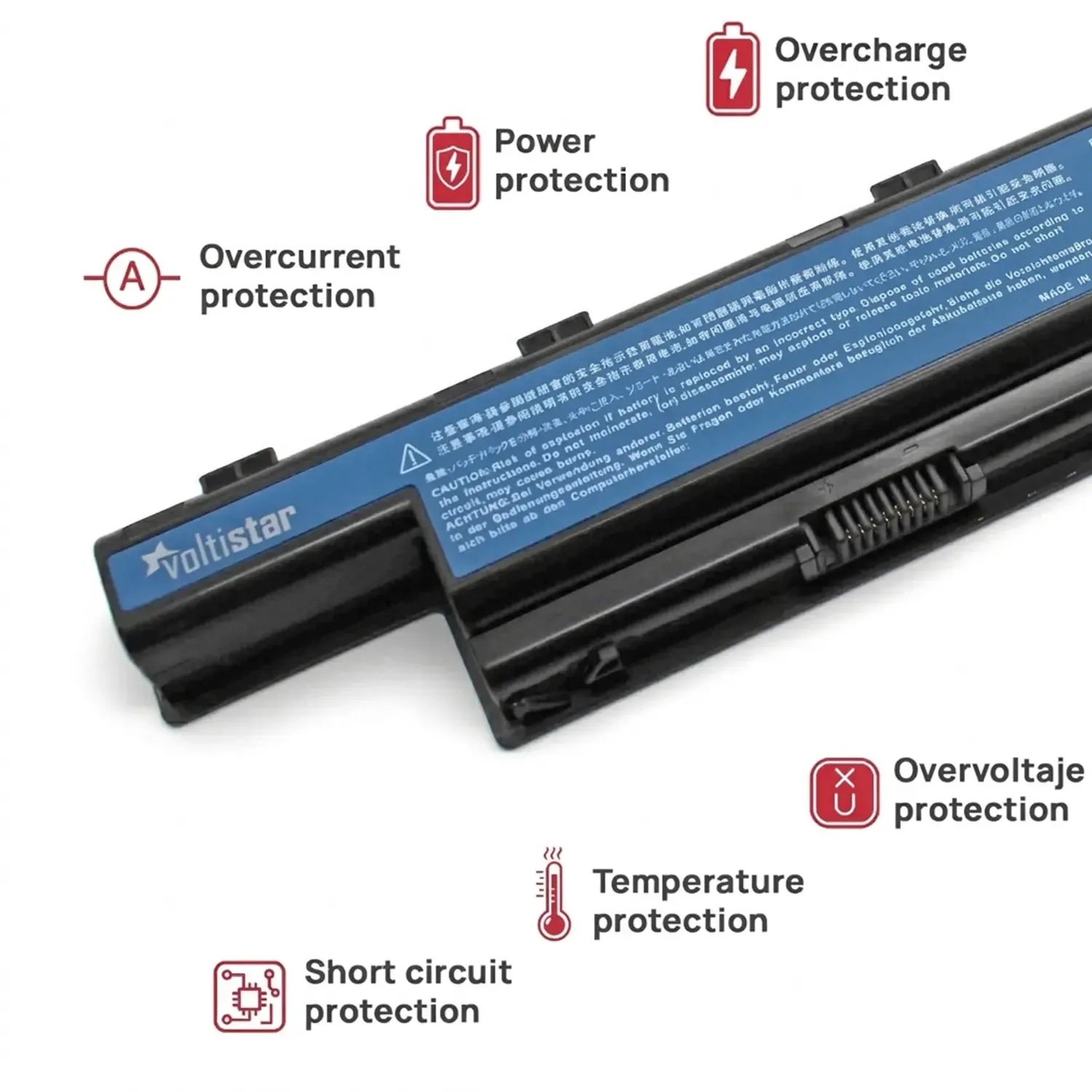 BATERÍA PARA PORTÁTIL ACER ASPIRE V3 V3-471G V3-551 V3-551G V3-571 V3-571G V3-771G E1-531 E1-571 - Imagen 4
