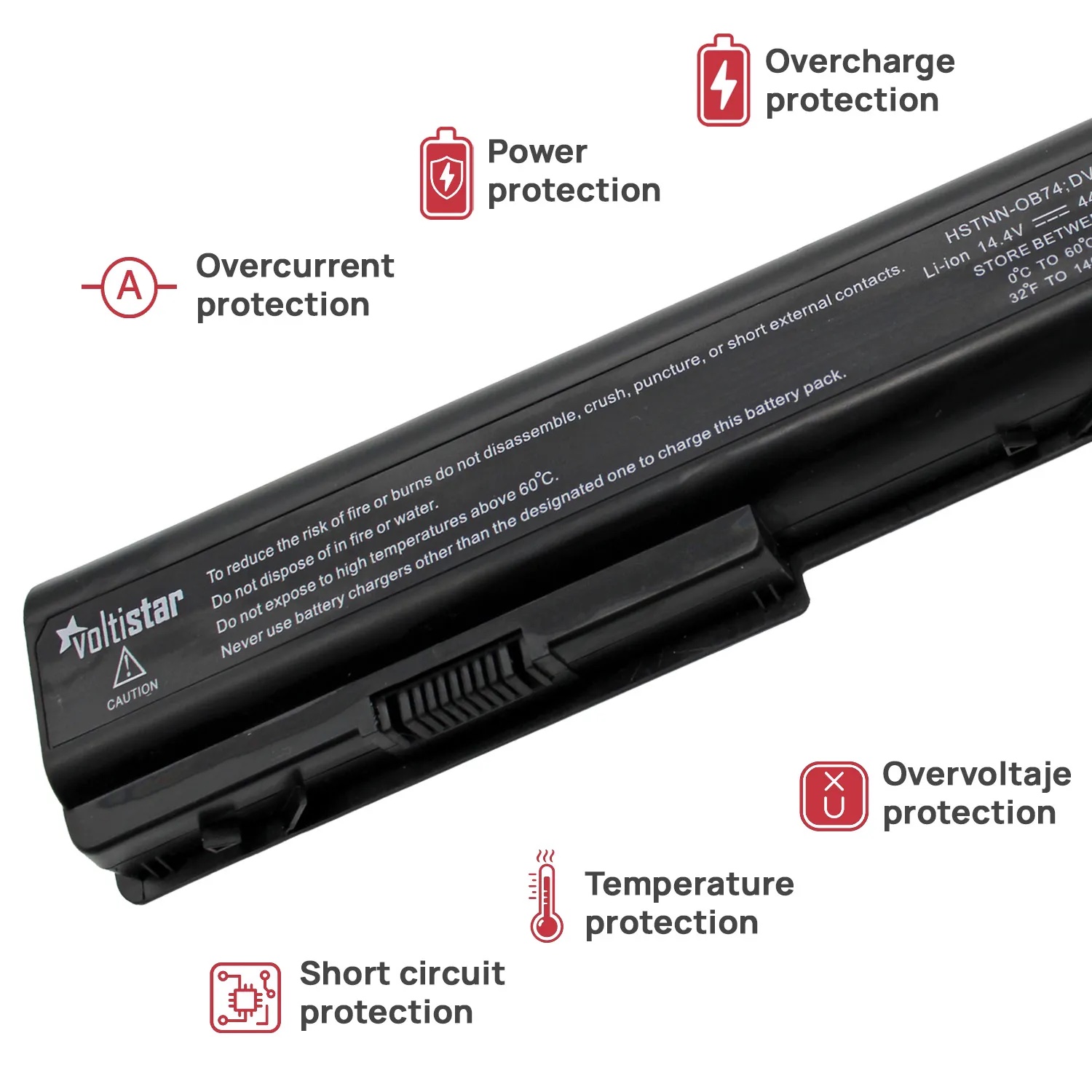 BATERÍA PARA PORTÁTIL HP COMPAQ NBP8A94 NBP6495 NBP8494 NBPBA94 14.4V - Imagen 4