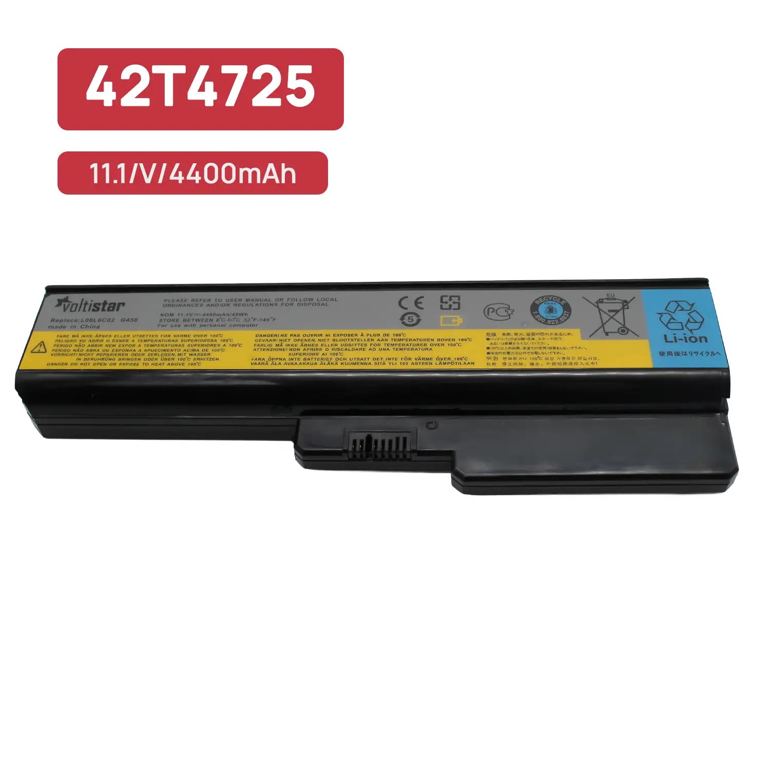 BATERÍA PARA PORTATIL IBM LENOVO G450 N500 Y430 G430 G450 G455A G530 - Imagen 2
