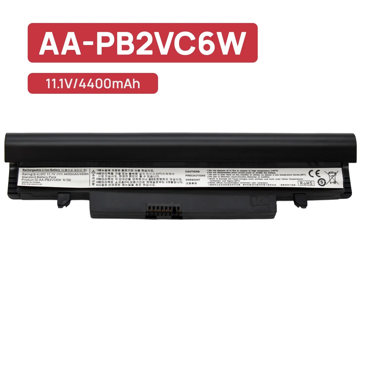 BATERÍA PARA PORTÁTIL SAMSUNG N143 N145 N148 N150 N250 N250P N260 N260P PLUS - Imagen 2