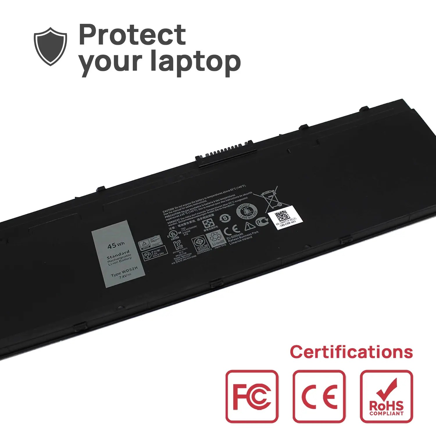 BATERÍA PARA PORTÁTIL DELL LATITUDE 12 7000 E7240 E7250 WD52H - Imagen 6