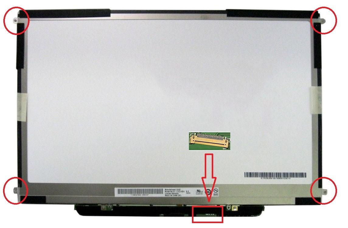 PANTALLA LED DE 13.3" PARA PORTÁTIL APPLE MACBOOK A1342 - Imagen 2