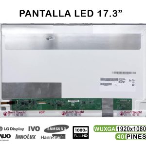 PANTALLA LED DE 17.3" PARA PORTÁTIL N173HGE-L11 N173HGE-L21 REV. C1 DELL HC9GK ASUS G75VW