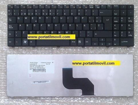 TECLADO PARA PORTÁTIL COMPAL NSK-GFK0S 9Z.N2M82.K0S - Imagen 2