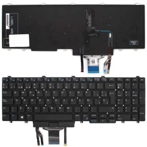 TECLADO PARA PORTÁTIL DELL LATITUDE E5550 E5570 5580 PRECISION 3510 7510 RETROILUMINADO