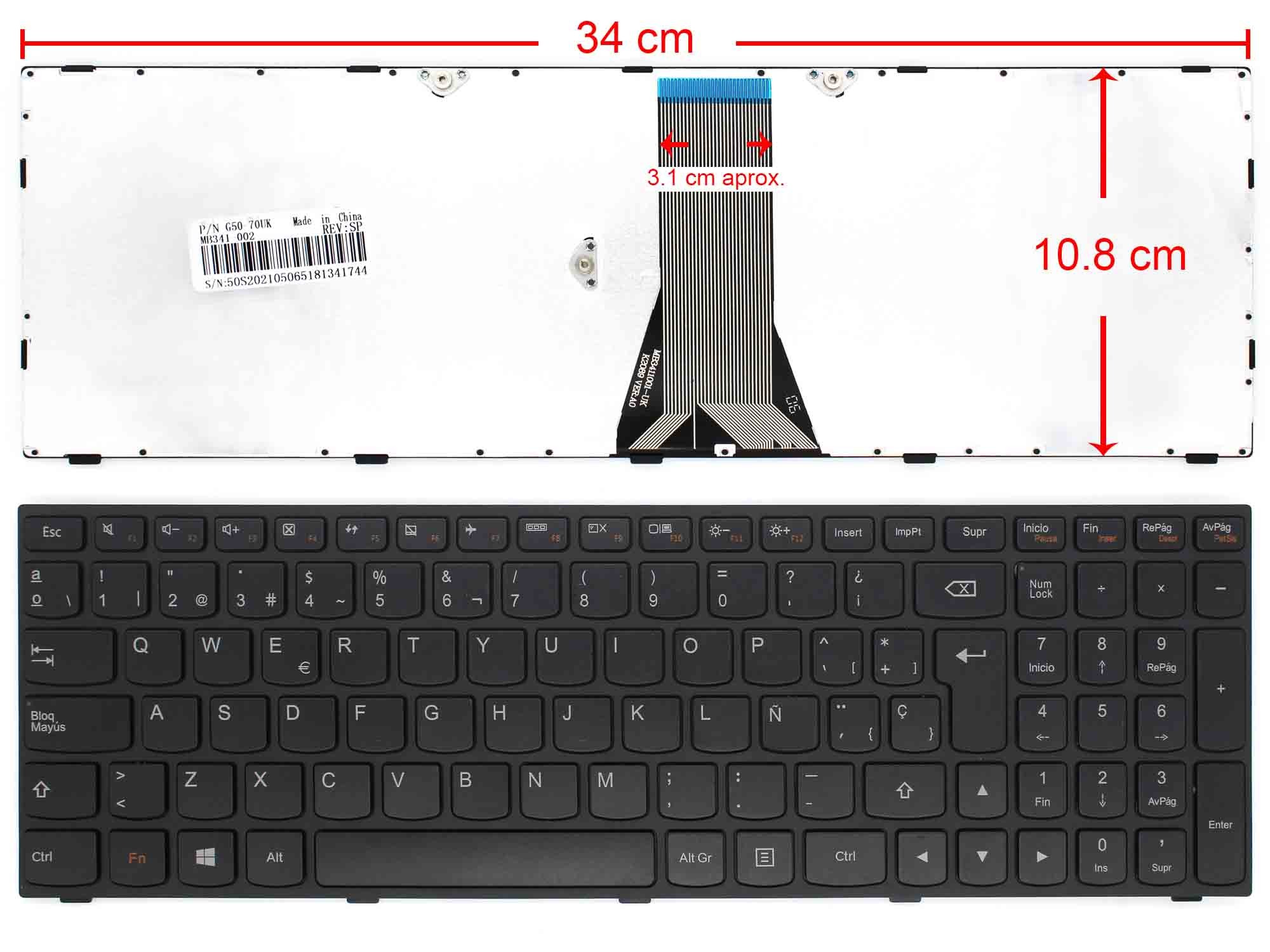 TECLADO PARA PORTÁTIL IBM LENOVO 25214728 - Imagen 4