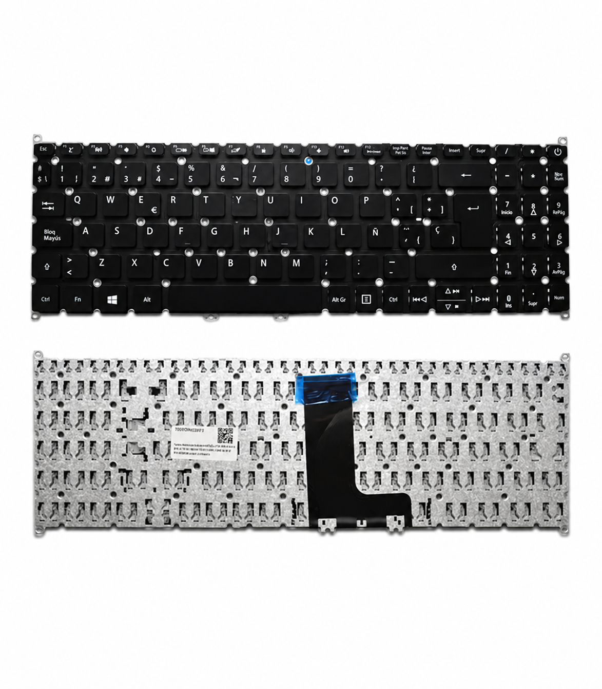 Teclado Portatil Acer Aspire 5 A515-53 / A151-53G / A151-54 / S5-371 / SF-314 / S50-51 / N18C1 / N19H1 / NSK-RL0SC 0S / PK132CE3B00 Negro Compatible