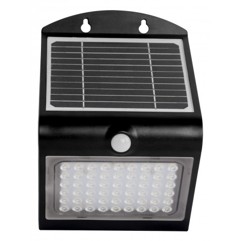 APLIQUE LED SOLAR 4W 500LM DOBLE ILUMINACIÓN NEGRO ELBAT - Imagen 2