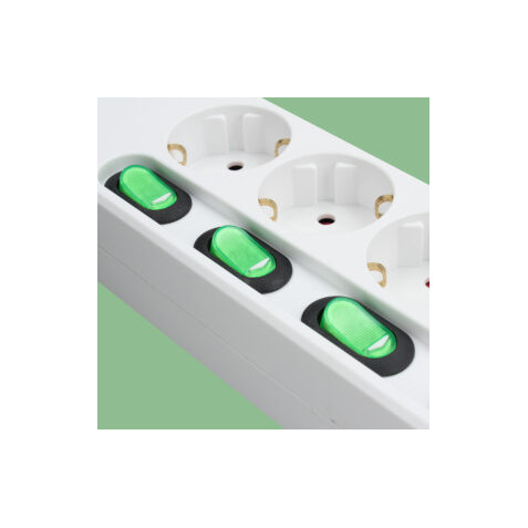 BASE MULTIPLE 4 ENCHUFES CON INTERRUPTORES - Imagen 2