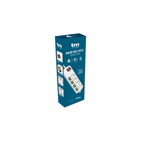 BASE MULTIPLE 4 ENCHUFES CON INTERRUPTORES - Imagen 5