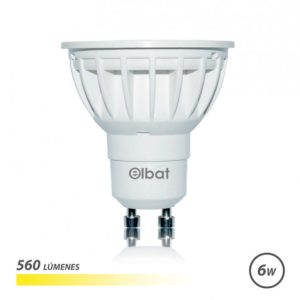 BOMBILLA LED GU10 | 6W | 560LM | LUZ CALIDA | ELBAT