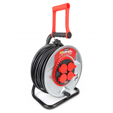 ENROLLACABLE METAL CON TAPAS 40 METROS 3GX2.5MM MADER - Imagen 2