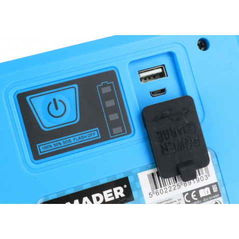 FOCO LED BATERÍA 20W CON SOPORTE PLEGABLE MADER - Imagen 5